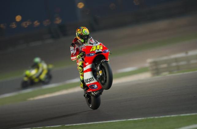 Valentino Rossi en Losail