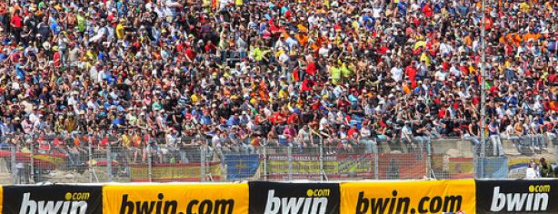 Imagen de las gradas del circuito de Jerez