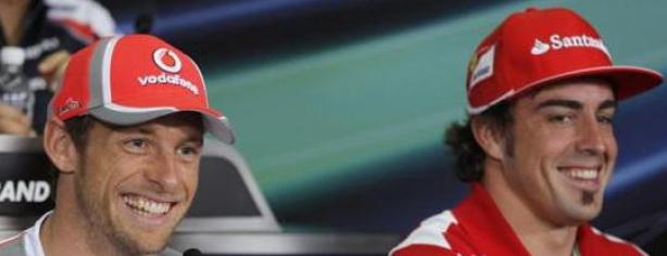 Fernando Alonso y Jenson Button/ lainformacion.com/ EFE