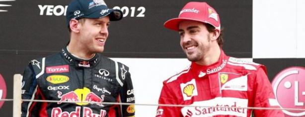 Fernando Alonso y Sebastian Vettel/ lainformacion.com