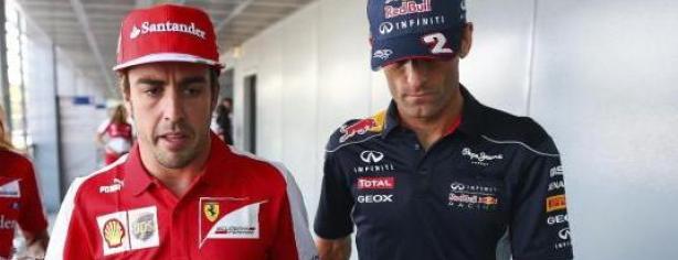Fernando Alonso y Mark Webber/ lainformacion.com