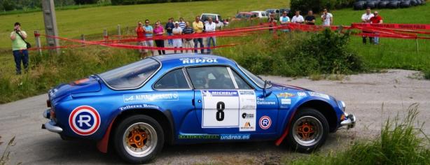 Cañizares con su Renault Alpine
