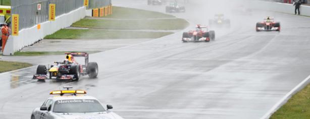 El Safety Car delante de los Fórmula 1 en el GP de Canadá de F1