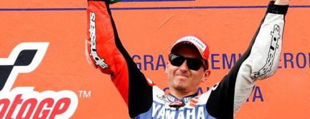 Jorge Lorenzo tras su victoria en Catalunya/ lainformacion.com