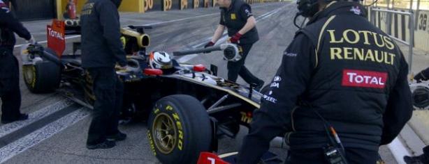 Kimi Raikkonen en su segundo día de test/ Twitter Lotus F1 Team