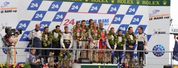 Podio de Le Mans