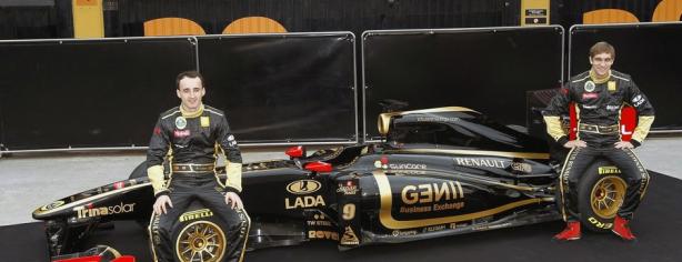 Kubica en la presentación de Lotus Renault