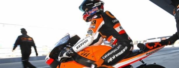 Marc Márquez saliendo de su box