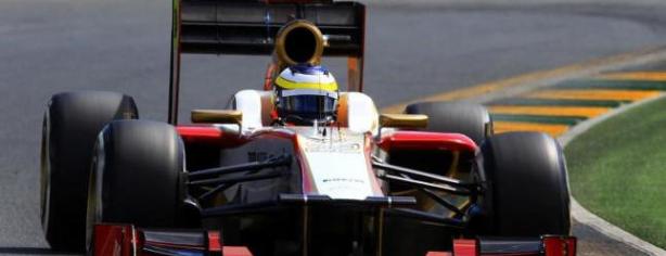 Pedro de la Rosa a los mandos del HRT F112/ lainformacion.com