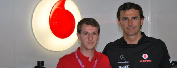 Pedro de la Rosa y Maxi Cortés