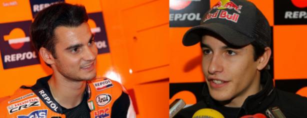 Dani Pedrosa y Marc Márquez