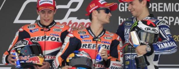 Podio de MotoGP en Jerez/ lainformacion.com