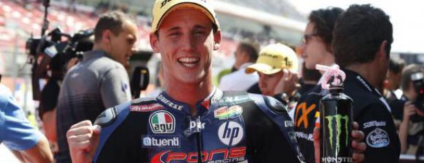 Pol Espargaró celebra su victoria/ lainformacion.com