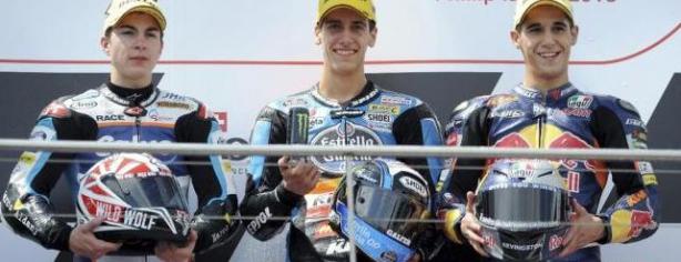 Álex Rins, Luis Salom y Maverick Viñales/ lainformacion.com