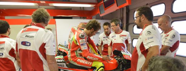 Rossi durante el test de Mugello/ Ducati