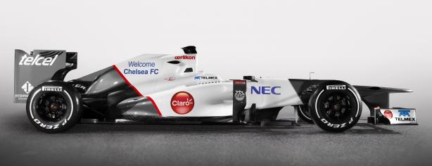 El Sauber C31 lucirá un 'Welcome Chelsea' los próximos días