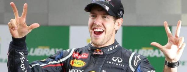 Sebastian Vettel celebra su tercer mundial/ lainformacion.com
