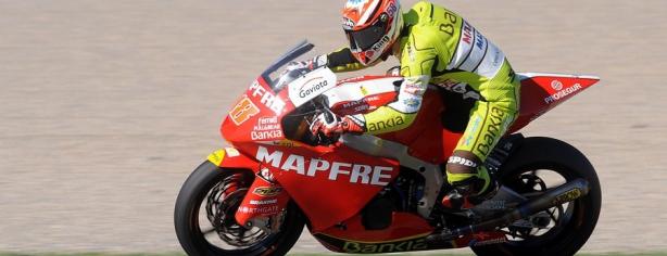 Nico Terol a los mandos de su Moto2