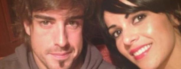 Fernando Alonso y Raquel del Rosario/ twitter.com