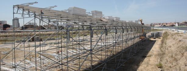 Primera grada levantada del Valencia Street Circuit