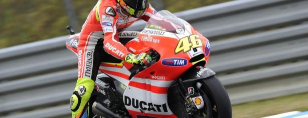 Valentino Rossi durante el GP de Japón