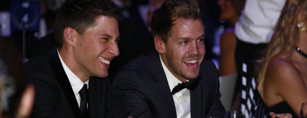 Sebastian Vettel en la gala de premios de la FIA
