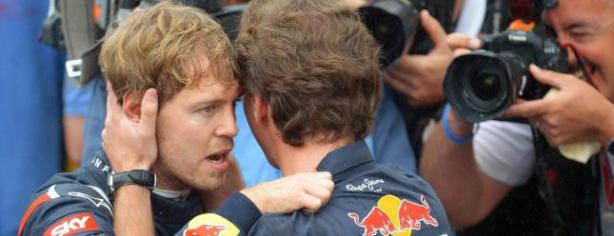Sebastian Vettel y Christian Horner/ lainformacion.com