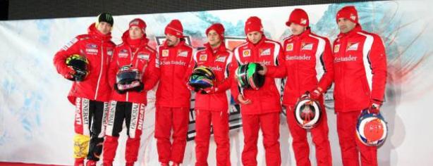 Los pilotos de Ferrari y de Ducati en el 'Wrooom 2011'
