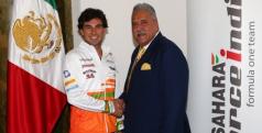 Sergio Pérez y Vijay Mallya/ Force India