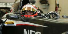 Nico Hulkenberg en el Sauber C32 en Jerez/ Sauber
