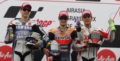 Lorenzo, Pedrosa y Bautista en el podio de MotoGP