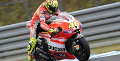 Valentino Rossi durante el GP de Japón