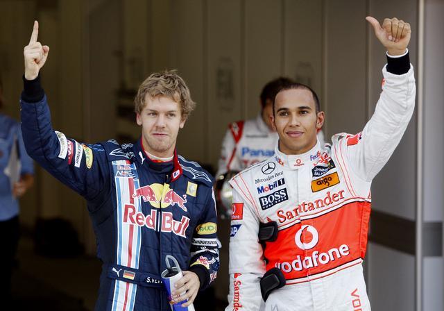 Hamilton y Vettel