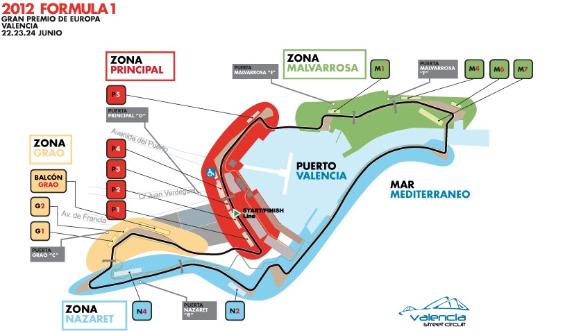 Plano Valencia Street Circuit