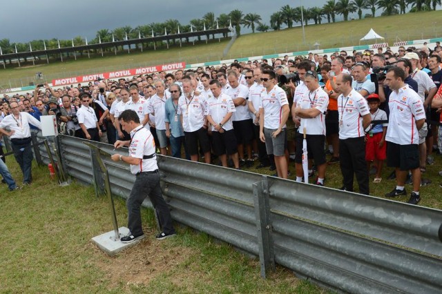 Homenaje a Marco Simoncelli en Sepang